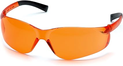 orange safety glasses