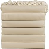 FreshCulture Twin Fitted Sheets, Bulk Pack of 6, Deep Pocket, Soft Microfiber Bottom Sheets for Home, Salons, Hotels, Twin Size Fitted Sheets Only (Beige)