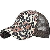 Adjustable Mesh Cap Leopard Hat Headwear Hats Baseball Caps Casual Cap Outdoor Cap.Cotton Sunhat