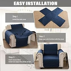 TOMORO Non-Slip Sofa Slipcover - 100% Waterproof