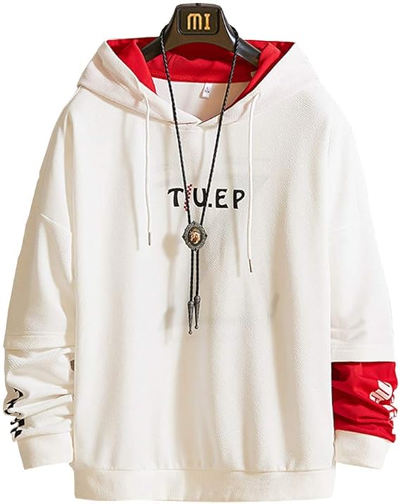 Amazon 秋服 メンズ パーカー 大きいサイズ プルオーバー フード付き ヒップホップ カジュアル スウェットシャツ おしゃれ 秋 冬服 トップス モチーフ刺繍はらじゅくけい かっこいい ゆったりパーカー Xbwy2 Bai2xl トレーナー パーカー 通販