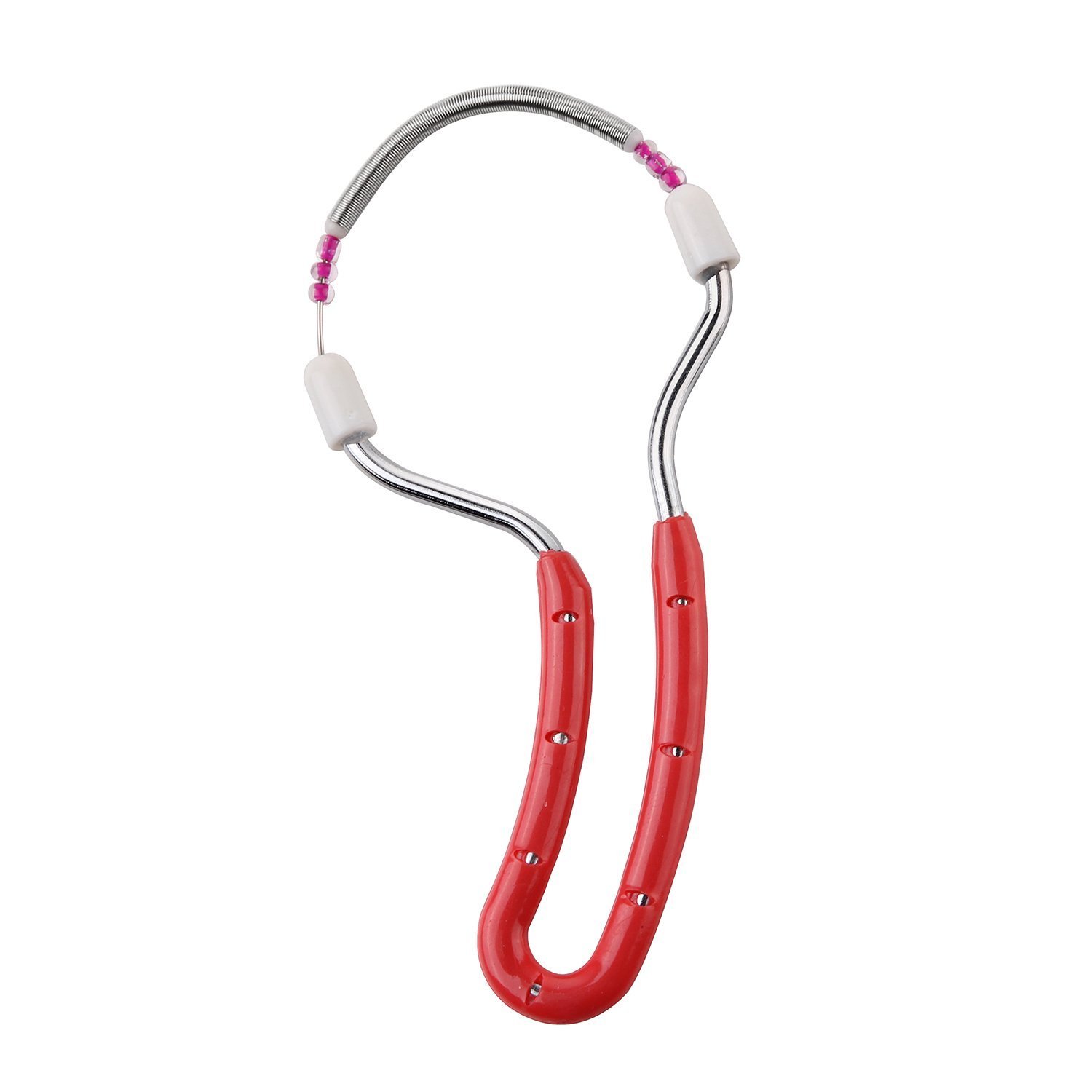 Facial Hair Removal,Wishesport Face Epilator tool for Women,Downy Hair on the Upper Lip, Chin, Cheeks and Sideburns Women\'s Painless Hair Remover (Red)