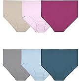 Fruit of the Loom Women's Plus Size Underwear Briefs, Fit for Me, Designed to Fit Your Curves