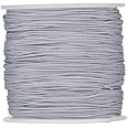 Cheriswelry 100yards/roll 0.8mm Braided Nylon Cord Threads Dark Gray Chinese Knotting Cord Jewelry Beading Cords String for DIY Craft Kumihimo Macrame Bracelets Making Supplies