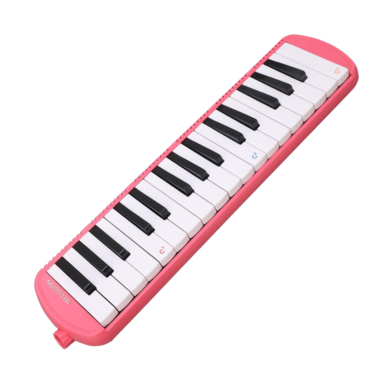 32 Keys Piano-Style Melodica Long Tube Melodica with Carrying Bag for Kids Beginners Adults Gift (Pink)