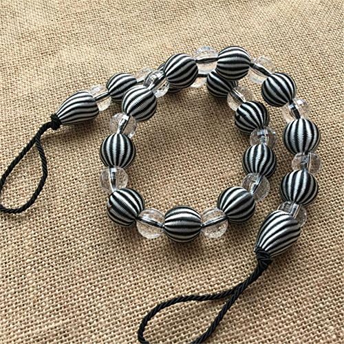 2 Pieces Fine Hand Tied Curtain Clip, Buckle Holdback Fabric Drapery Tassels Curtain Tiebacks / Tassel Window Curtain TieBacks Knitted Braided Curtain Cord Rope Buckle (1, A Black)