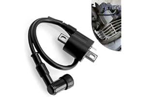 Arwrilt 1 PC Motorcycle Ignition Coil, High Performance Ignition Coil for 125/150/250CC Motorcycle Engines, Spark Plug Wire Motor Ignitor Line Kit Tool Replacement for ATV, Dirt Bike and More (Black)