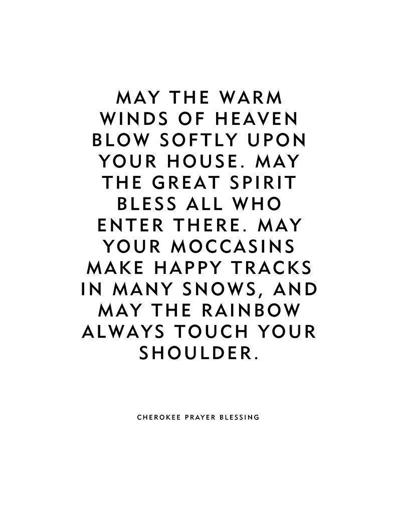 Amazon Com Cherokee Prayer Blessing Native American Quote Print