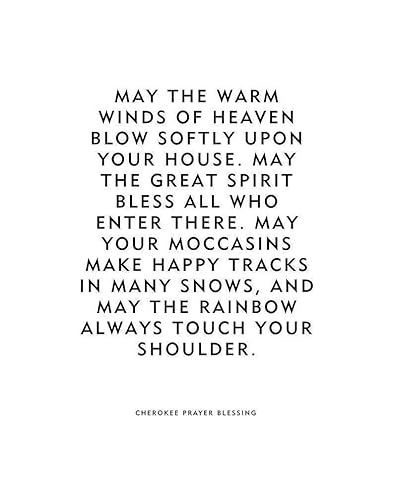 Amazon Com Cherokee Prayer Blessing Native American Quote Print