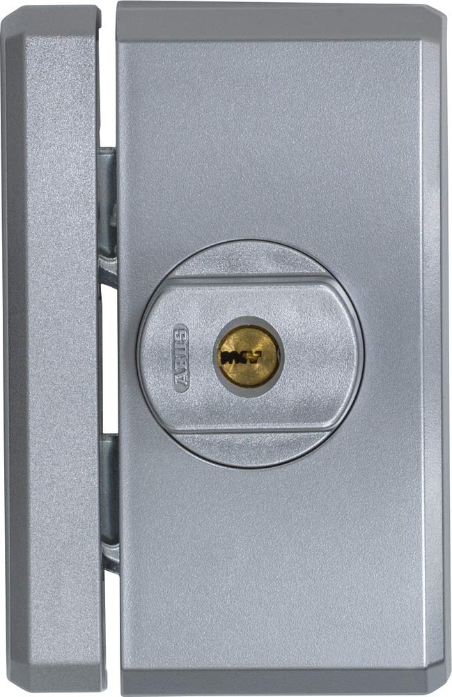 ABUS FTS96A Window Lock with Intuitive Locking Mechanism and Alarm, Keyed Alike - ABUS Security Level 10-78551 - Silver, Keyed Alike AL0125