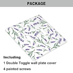 Pznen Spring Flowers Toggle Light Switch Covers