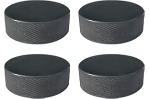 A&R COLLECTIBLES A&R Sports Ice Hockey Practice Puck, Black - 4 Pack