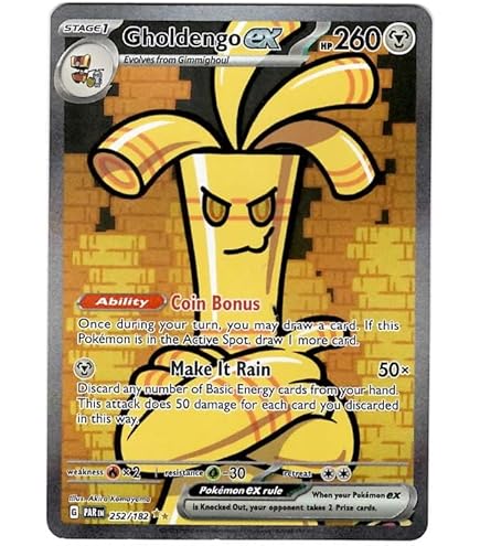 Amazon.com: Pokemon - Gholdengo ex 252/182 - Paradox Rift