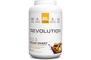 Revolution Nutrition, Vegan Smart, Vegan Protein Powder, Dairy Free, Plant Based, Sugar Free, Soy Free, BCAAs, Keto Friendly,