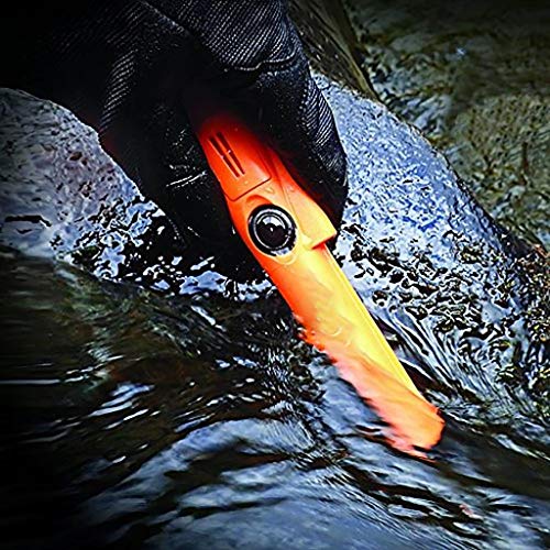 Efaster New Pro Pointer at Fully Waterproof Pinpointing Metal Detector, 360°Search Treasure Pinpointing Finder Probe with Safety Belt Holster for Adults and Kids (Orange)