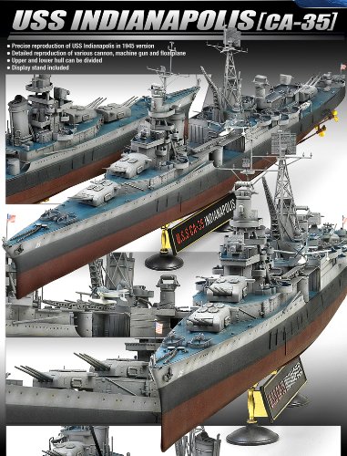 USS Indianapolis CA35 Heavy Cruiser (New Tool) 1/350 Academy