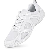 CADIDL Cheer Shoes for Women Black Cheerleading Athletic Dance Shoes Girls Flats Tennis Walking Sneakers