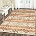 HEBE Cotton Area Rug 4'x6' Washable Large Hand Woven Multi Color Cotton Rug Rag Rug Floor Carpets for Bedroom, Living Room, Kitchen,Kids Room(Multicolor)