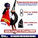 Tree Swing Straps Hanging Kit (Set of 2) - 5 ft Long Strap +2 Locking Carabiners +1 Swivel Hook +1 Superhero Cape For Kids - Fast & Easy Installation - Great For Swing Sets, Hammock, Web & Tire Swings