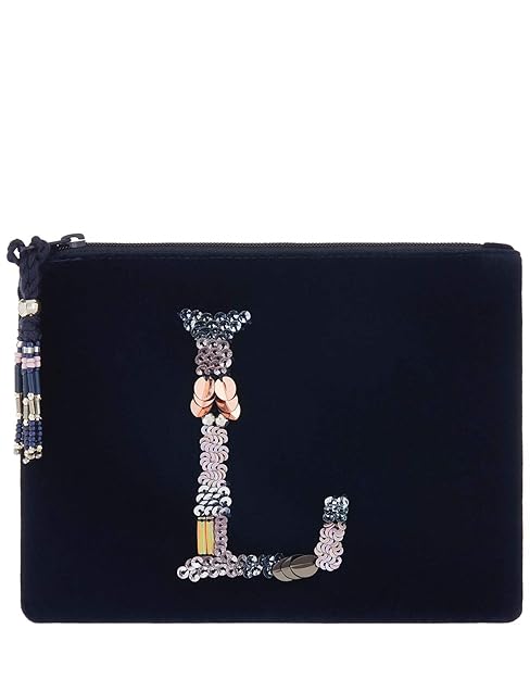 accessorize navy clutch
