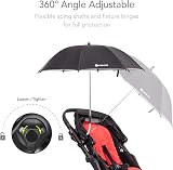 LittleLife Baby Sun Parasol UPF50+ Universal Pushchair Umbrella Black view 11