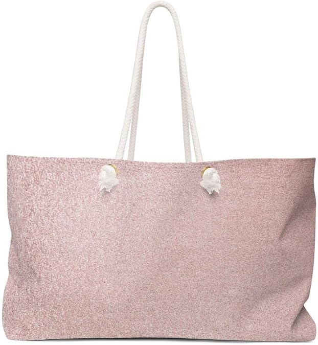 Glitter Blush Pink Weekender Bag Shoes