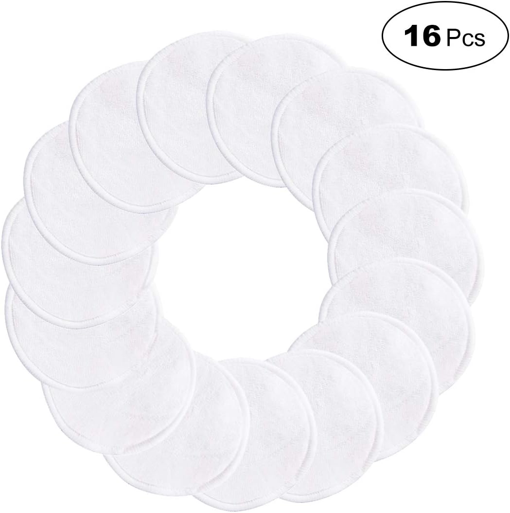 Reusable Makeup Remover Pads, HIDARLING Washable Eco-friendly Natural Bamboo Cotton Rounds for All Skin Types with Cotton Laundry Bag
