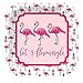 Big Dot of Happiness Pink Flamingo - Party Like a Pineapple - Tropical Summer Tableware Plates, Cups, Napkins - Bundle for 16