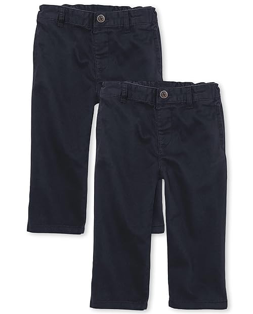 The Children's Place Baby Boys and Toddler Boys Chino Pants, NEW NAVY, 6-9 MONTHS
