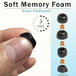 Luckvan Memory Foam Ear Tips for Sennheiser
