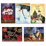 African American Expressions - Assorted Boxed Christmas Cards (15 cards, 5