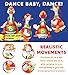 ToyThrill Singing, Dancing Musical Goose Baby Toy - Flashes Lights, Plays 3 Hip Hop Songs, Glides Across Floor - Stimulating, Fun Game for Toddlers and Babies - Orange