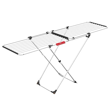 Vileda Doble ausziehbarer Wäscheständer aus Stahl und Aluminium