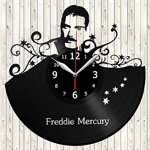 Freddie Mercury Rock Band Queen Vinyl Record Wall Clock Decor Handmade Unique Original Gift