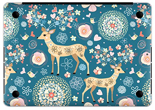 UESWILL Full Body Sticker for 13" MacBook Pro with Retina Display, [Anti-scratch] Vinyl Art Skin Decal Sticker- Set w/ Keyboard,Palmrest,Touchpad,Upper & Bottom Skin+Microfibre Cleaning Cloth,(Deer) - Thumbnail 4