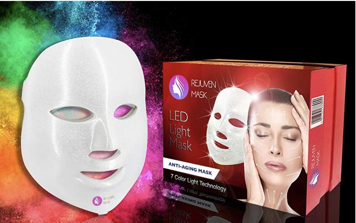 Rejuven Mask Photon LED Therapy Mask Includes FREE bottle of Argan Oil