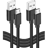 2-Pack 10FT Micro USB Power Cable for Amazon Fire TV Stick,for Roku Streaming Stick,Express Plus,Premier Plus,Voice Remote Pro,Chromecast Charging Charger for Kindle Fire 10 Tablet Firestick Cord Long
