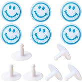 Lopau Replacement Button Rivets for Croc EVA Sandals, Strap Rivets | Plastic snap-button repair parts for EVA clog straps, shoe repair parts for broken or missing clog rivets