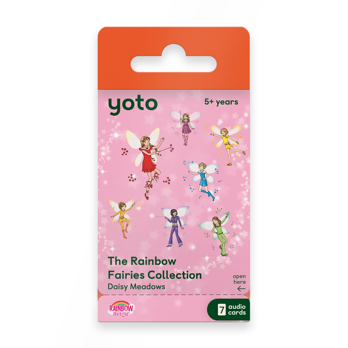 Yoto The Rainbow Fairies Collection by Daisy Meadows – 7 Kids Audio Cards for Use with Player & Mini All-in-1 Audio Device, Screen-Free Listening with Fun Playtime Bedtime Travel Stories, Ages 5+