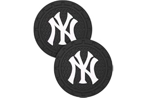DR.LEXMOSS Car Cup Holder Coasters for New York Yankees Baseball Fans, Silicone Non-Slip Car Coasters for Car Cup Holder,Car Interior Accessories, NY Yankees