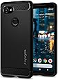 Spigen Rugged Armor Google Pixel 2 XL Case with Resilient Shock Absorption and Carbon Fiber Design for Google Pixel 2 XL (2017) - Black