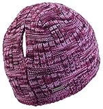 TrailHeads Women's Space Dye Knit Ponytail Beanie