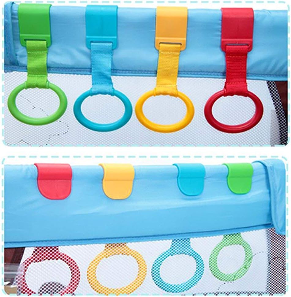 8 Anillos De Agarre Para Cuna/Parque De Bebés | Colores Brillantes | Material ABS No Tóxico | Ayudan Al Bebé A Ponerse De Pie | Sin Tornillos