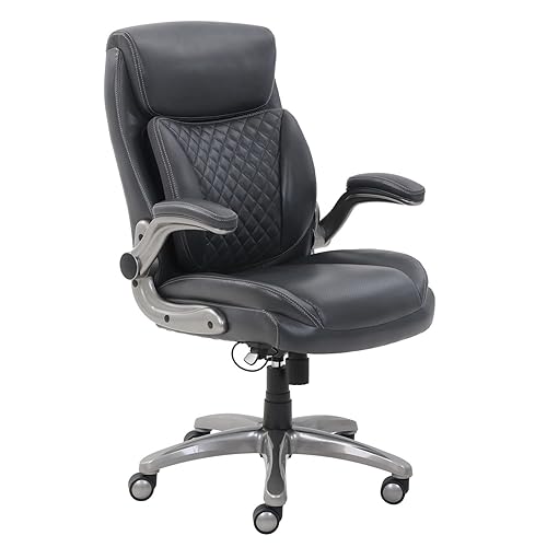 Amazon Basics Ergonomic Executive Office Desk Chair with Flip-up ...