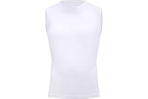 Moozava Youth Sleeveless Compression Shirt Boys Athletic Tank Tops Kids Basketball Football Undershirt