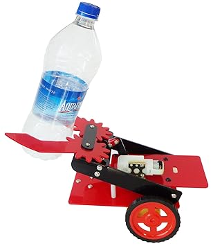 Pick and place Robot complete kit II Pick Place Robotic project kit II Pick-Place robotic vehicle with motor, wheel, Gripper, Lift II pick and place robot for projects and workshop