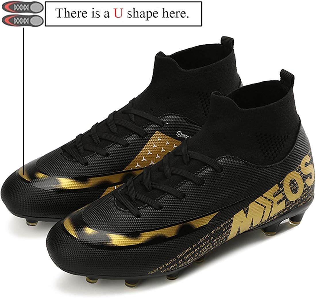 LIANNAO Botas de Fútbol para Hombre Spike Aire Libre Profesionales