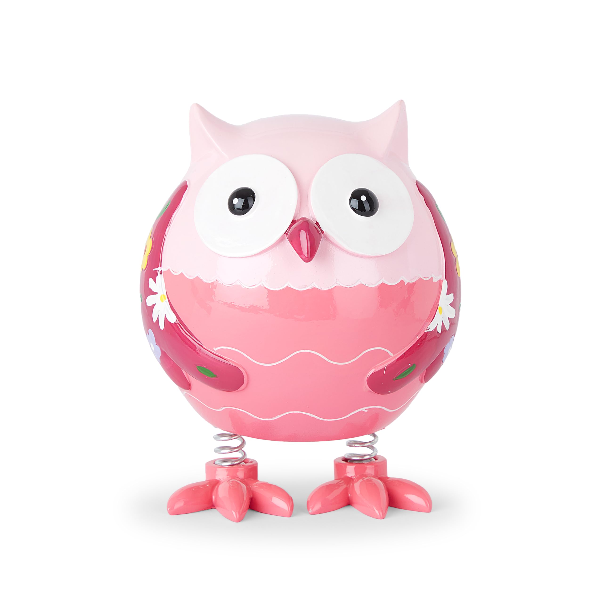 Mousehouse Gifts - Pink Owl Piggy Bank for Girls, Decorative Money Box for Children's Savings
