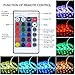 USB LED Strip Lights 6.56ft/2M 5050 IP65 Waterproof RGB TV Backlight Kit Table Multi-Color LED Tape with Remote Controller for TV/PC/Laptop Background Lighting