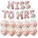 PartyForever MISS TO MRS Bachelorette Party Balloons Rose Gold 16